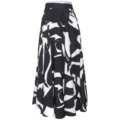 Jupe longue (Noir, Multicolore) de H&M Trend Viscose