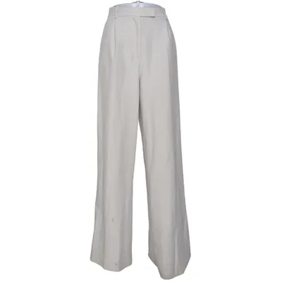 Kostuumbroek (Beige) van Zara Elastaan, Polyester, Viscose
