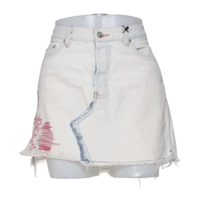 Denim skirt (White, Pink, Multicolored) from London Jean Cotton