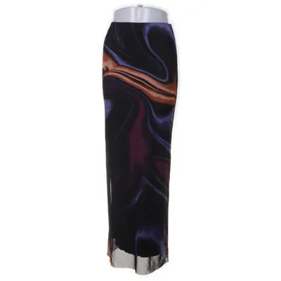 Maxi rok (Zwart, Lila, Oranje, Meerkleurig) van Gina Tricot Elastaan, Polyester