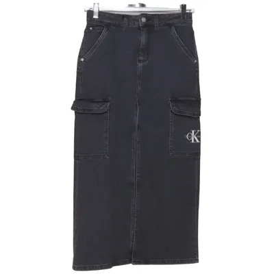 Jupe en jean (Gris) de Calvin Klein Jeans Élasthane, Coton recyclé