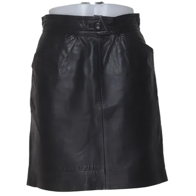 Leren rok (Zwart)