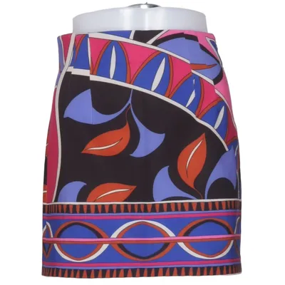 Kjol (Blå, Flerfärgad) från Zara Elastan, Polyester