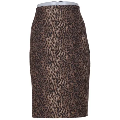 Rok (Bruin, Zwart) van Ricki's Elastaan, Polyamide, Viscose