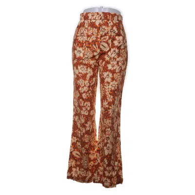 Pantalon patte d'éléphant (Orange, Beige, Multicolore) de Zara Coton, Lin