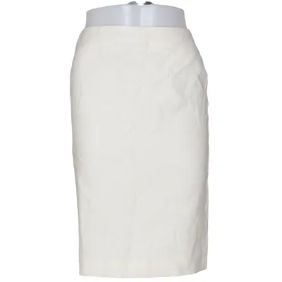 Nederdel (Hvid) fra Simple Elastan, Linned, Viscose
