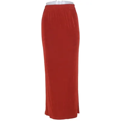 Maxi rok (Rood) van Hopsack Acetaat, Elastaan