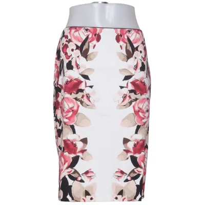 Skirt (White, Pink, Black) from White House Black Market Cotton, Elastane, Polyester