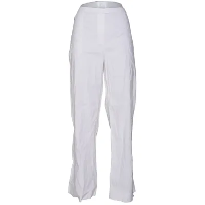 Pantalon patte d'éléphant (Blanc) de Elie Tahari Élasthane, Lin, Viscose