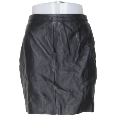 Jupe en cuir (Noir) de Leather Millenium Cuir, Polyester