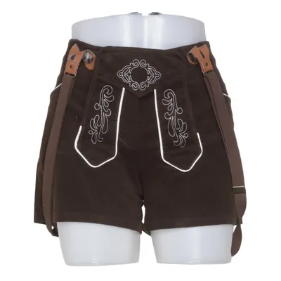 Lederhosen (Brun) fra AJC Bomuld, Elastan