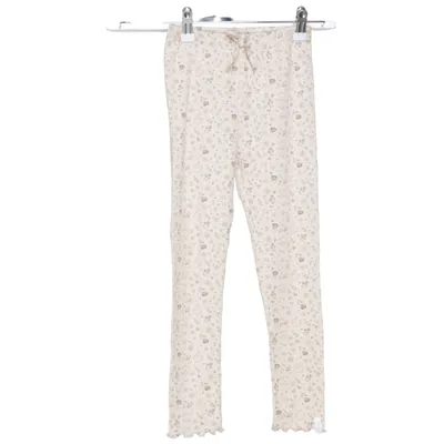 Leggings (Beige) van Leevje Elastaan, Organisch katoen