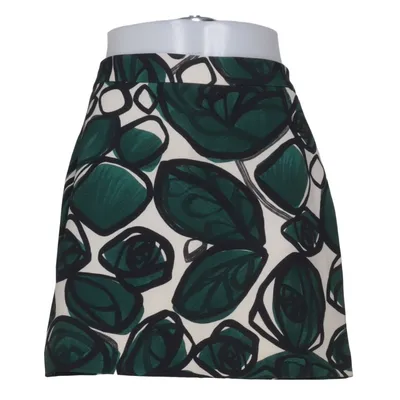 Jupe (Vert, Blanc) de Zara Basic Élasthane, Polyester