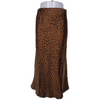 Maxi nederdel (Brun, Sort, Flerfarvet) fra Vetta Genanvendt polyester