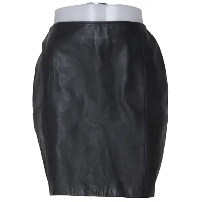 Läderkjol (Svart) från Petite Sophisticate Skinn, Polyester