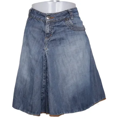 Denim skirt (Blue) from Blendshe Cotton