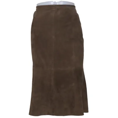 Jupe en cuir (Marron) de REAL Cuir