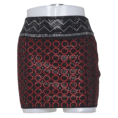Rok (Zwart, Rood, Zilver) van Oxygene Elastaan, Polyester