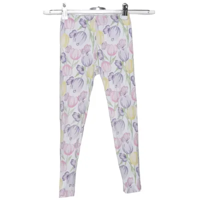Leggings (Vit, Flerfärgad) från Kids Bomull, Elastan