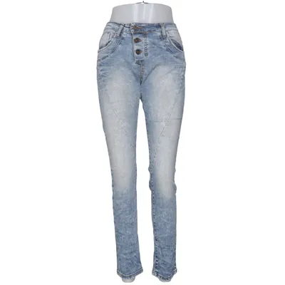 Jeans (Blå) fra Please Vintage Glam Bomuld, Elastan