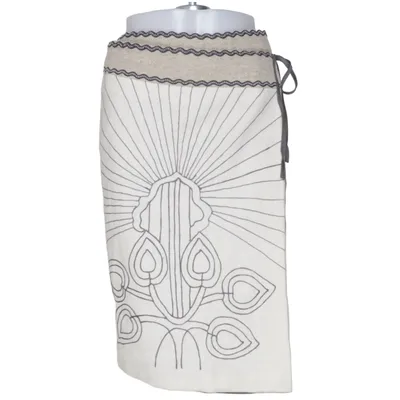 Skirt (Beige, Black) from SNOB Polyamide, Polyester, Wool
