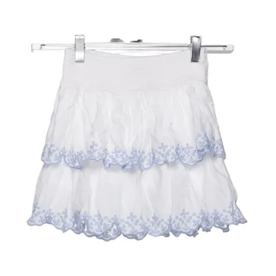 Jupe (Blanc, Bleu) de Lindex Coton