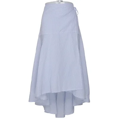 Wikkelrok (Blauw, Wit) van Ganni Katoen, Polyamide, Polyester