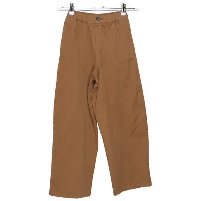 Pantalon patte d'éléphant (Marron) de Zara Coton, Élasthane