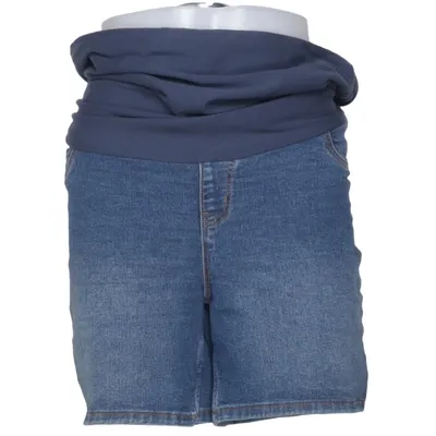 Zwangerschapsshorts (Blauw) van Mamalicious Katoen, Elastaan, Polyester