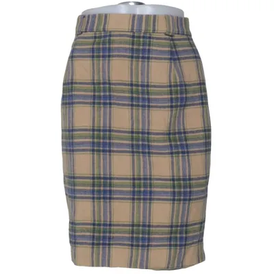 Skirt (Beige, Blue, Green) from Heidemann Cashmere, Polyamide, Wool