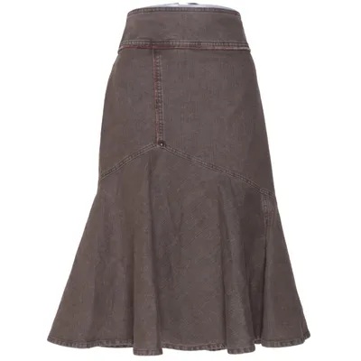 Jupe en jean (Marron) de Ted Nicol Coton, Élasthane, Polyester