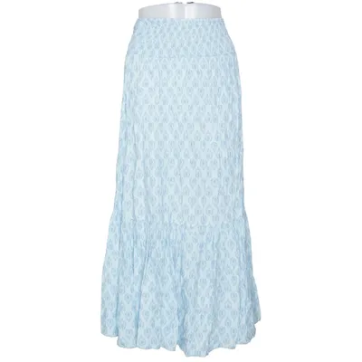 Jupe longue (Bleu, Blanc) de Meet Me There Viscose