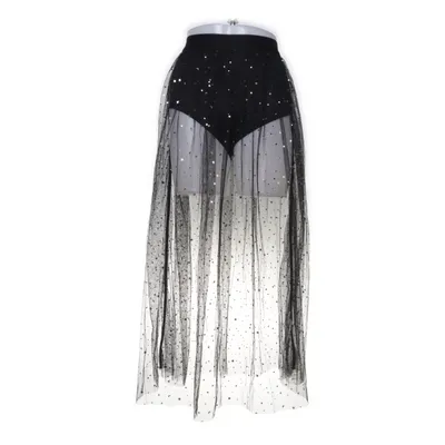 Jupe en tulle (Noir, Or) de Shein Polyester