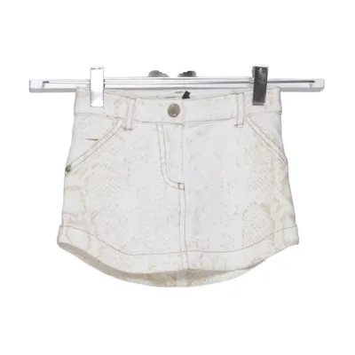 Denim skirt (White, Gold) from Roberto Cavalli Cotton, Elastane
