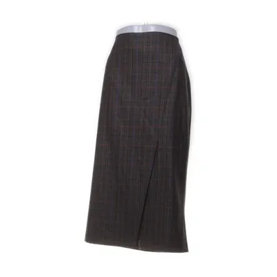 Skirt (Blue, Brown, Multicolored) from Fadenmeister Acetate, Elastane, Wool