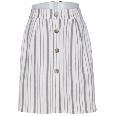 Nederdel (Hvid, Sort) fra Aiki Keylook Bomuld, Elastan, Polyester