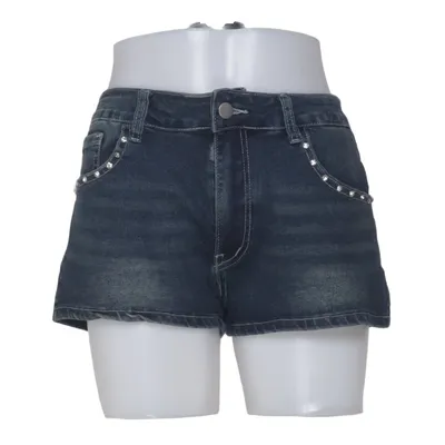 Jeansshorts (Blå) fra Romwe Bomuld, Elastan, Polyester