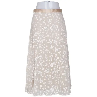 Maxi skirt (Beige, White) from Ida Sjöstedt Elastane, Polyester