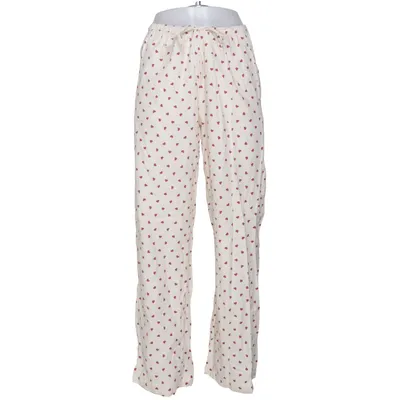 Pantalon de pyjama (Beige, Rouge) de Gina Tricot Coton biologique