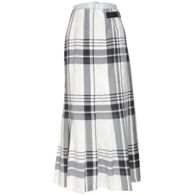 Långkjol (Vit, Svart, Grå) från NP Collection Polyester, Ull