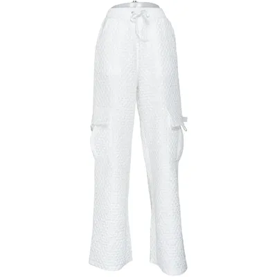Cargo pants (White) from PrettyLittleThing Polyester