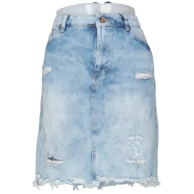 Jupe en jean (Bleu) de The Denim Collection Coton