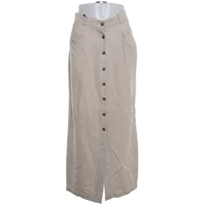 Jupe longue (Beige) de Brown Sugar Coton, Lin