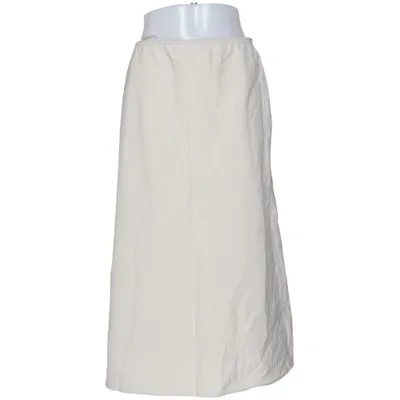 Långkjol (Beige) från Uniqlo Elastan, Linne, Polyester, Viskos