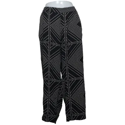 Palazzo pants (Black, White) from Samsa Collection Viscose