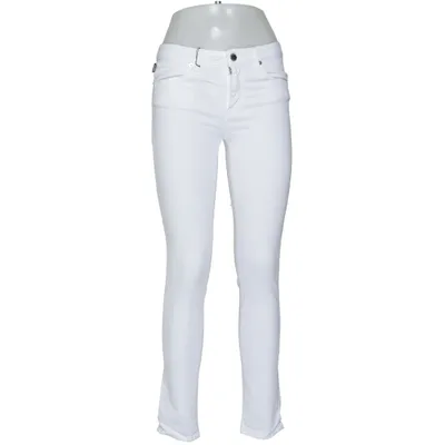 Jean (Blanc) de Love Moschino Coton, Élasthane
