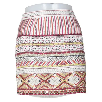 Kjol (Vit, Flerfärgad) från Mango Casualwear