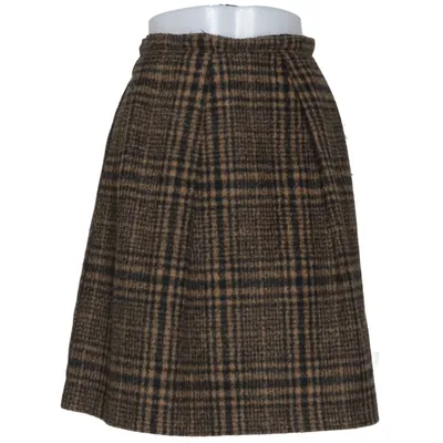 Skirt (Brown, Black) from René Lezard Elastane, Polyester
