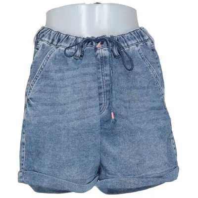 Denim shorts (Blauw) van EDC by ESPRIT Katoen, Elastaan, Polyester