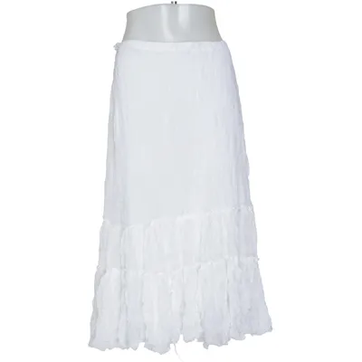 Jupe longue (Blanc) de Lauren Vidal Polyester, Viscose